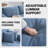 87" Modern Flared Arm Textured Linen Sofa-1080210029