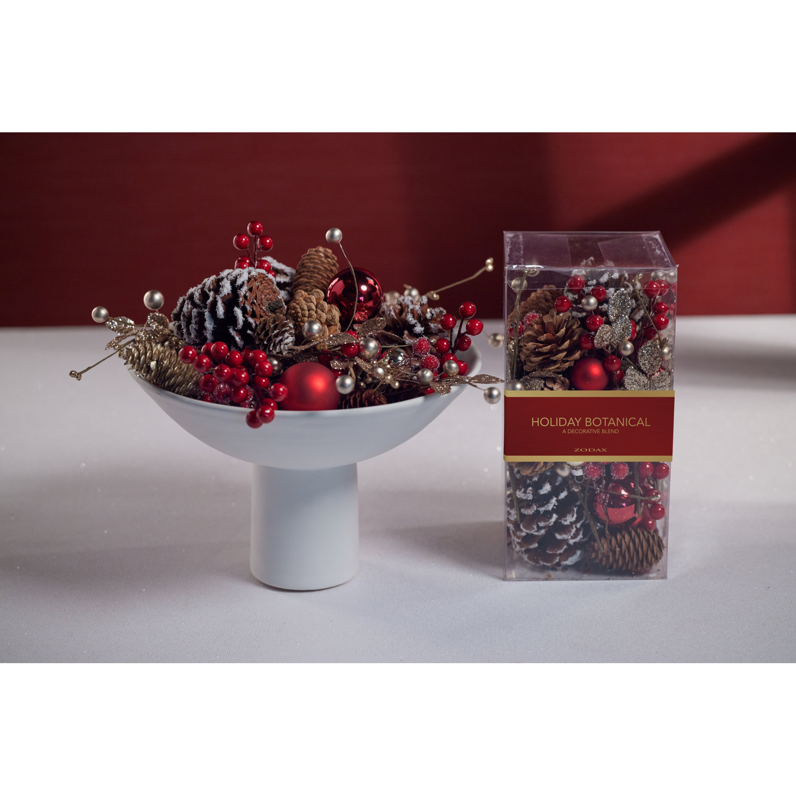 Holiday Botanical Vase & Bowl Fillers, Red/Brown