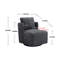 Fauteuil demi-tonneau pivotant, fauteuil d'appoint rond confortable, fauteuil demi-tonneau pivotant à 360 degrés-113350059