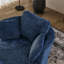 Fauteuil demi-tonneau pivotant moderne surdimensionné avec repose-pieds avec rangement-580976731