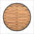 Outdoor Rattan Rope & Acacia Wood Coffee Table - Weather Resistant - Rope Grey/Natural Iron-314370768