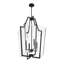Luminaire suspendu 4 lumières Savell House Farell en noir mat-2133472007