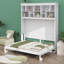 Lit escamotable mural Murphy avec tablettes et USB-1164402838