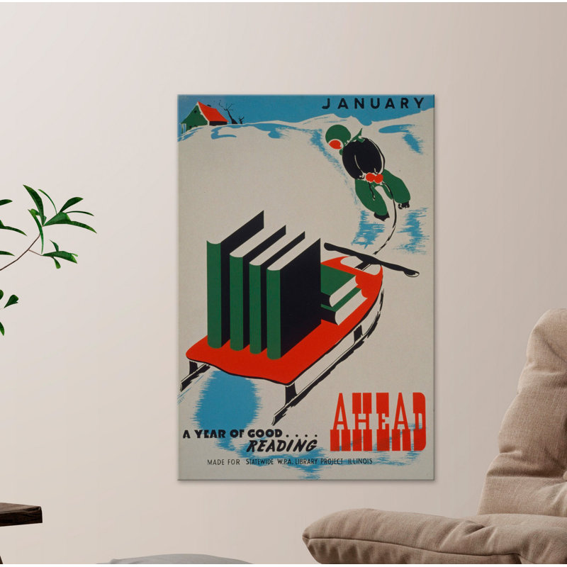 Good Reading Ahead - Wrapped Canvas Print, 76cm H x 51cm W