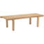 Banc rembourré Audie avec finition naturelle