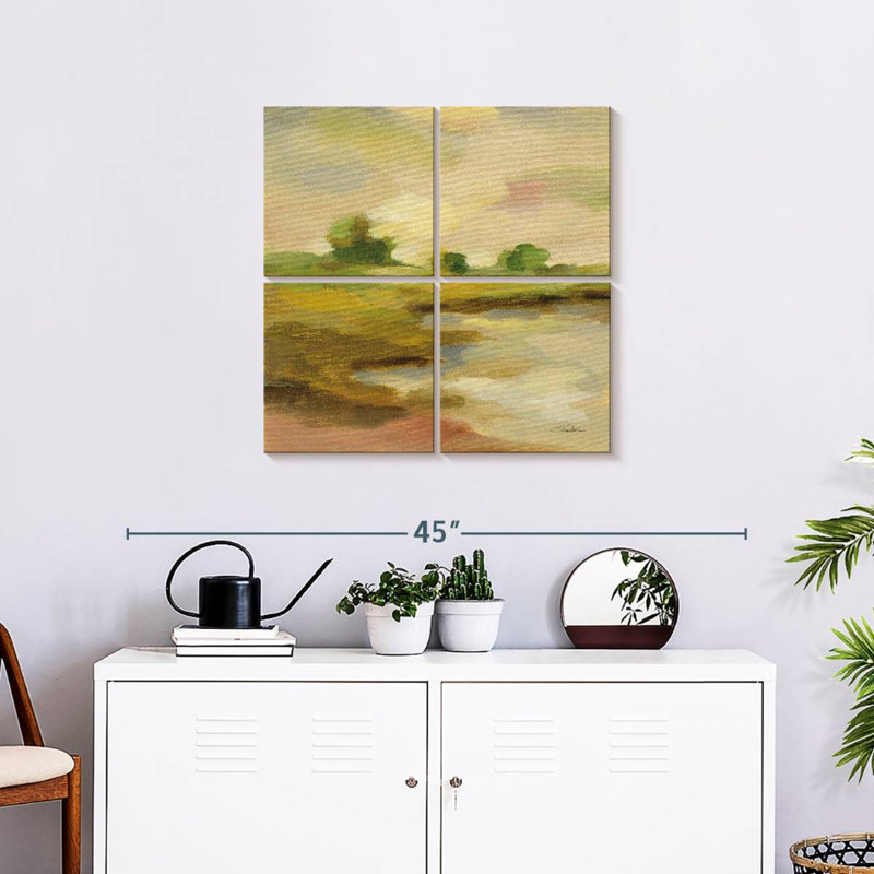 Avery Chartreuse Fields II, H 26 po x l 26 po