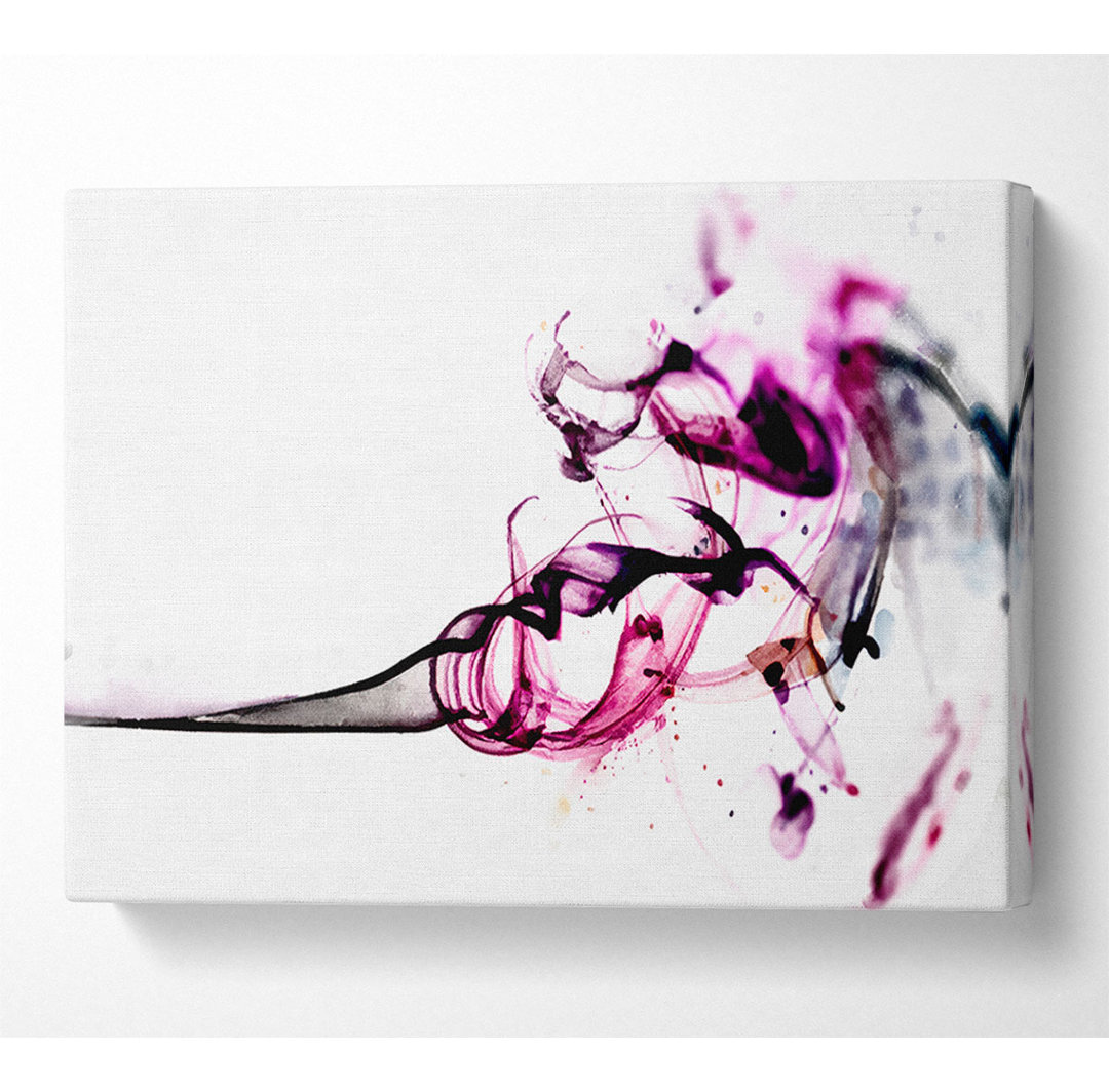 Pink Smoke Fury - Wrapped Canvas Kunstdrucke