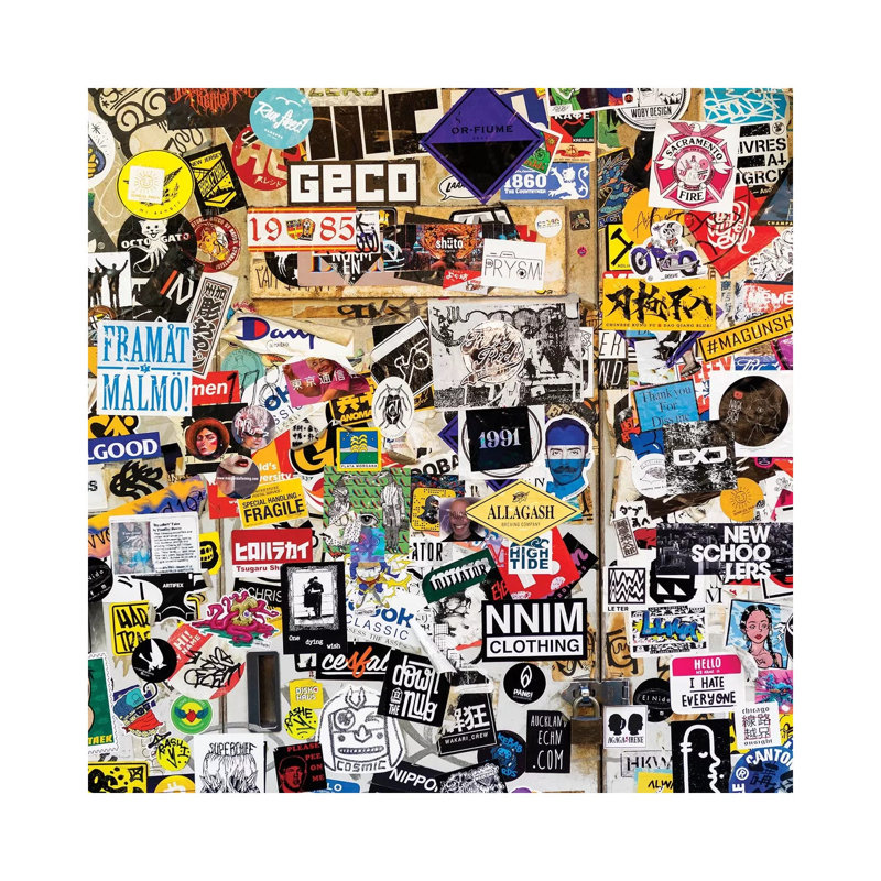 Sticker Wall In Tokyo by Philippe Hugonnard - Wrapped Canvas Gallery-Wrapped Canvas Giclée, 30.48 cm H x 30.48 cm W