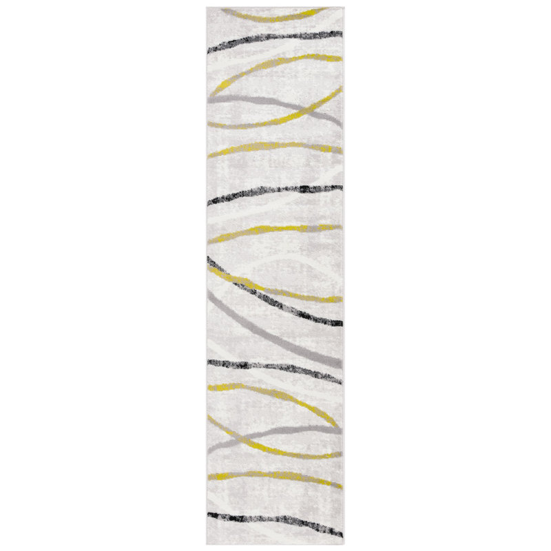 Doneshia Skyler Performance Abstract Rug, Runner 2' x 8'