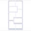 Bibliothèque géométrique blanche à 8 tablettes-419884923