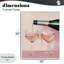 Giclée rose pour deux verres encadrés, design par The Prints Vibe-130757567-130757571