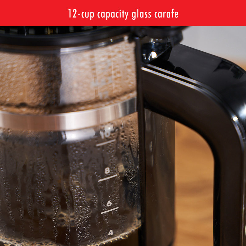 ZWILLING Enfinigy Glass Drip Coffee Maker, Black