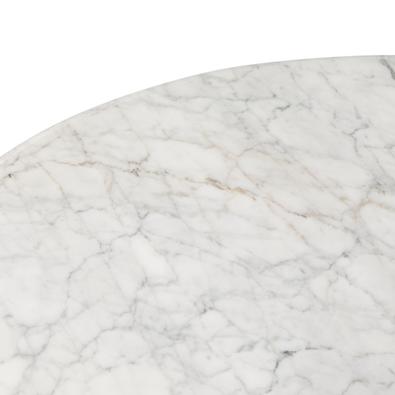 Tables basses Brennan, Marbre Calacatta blanc