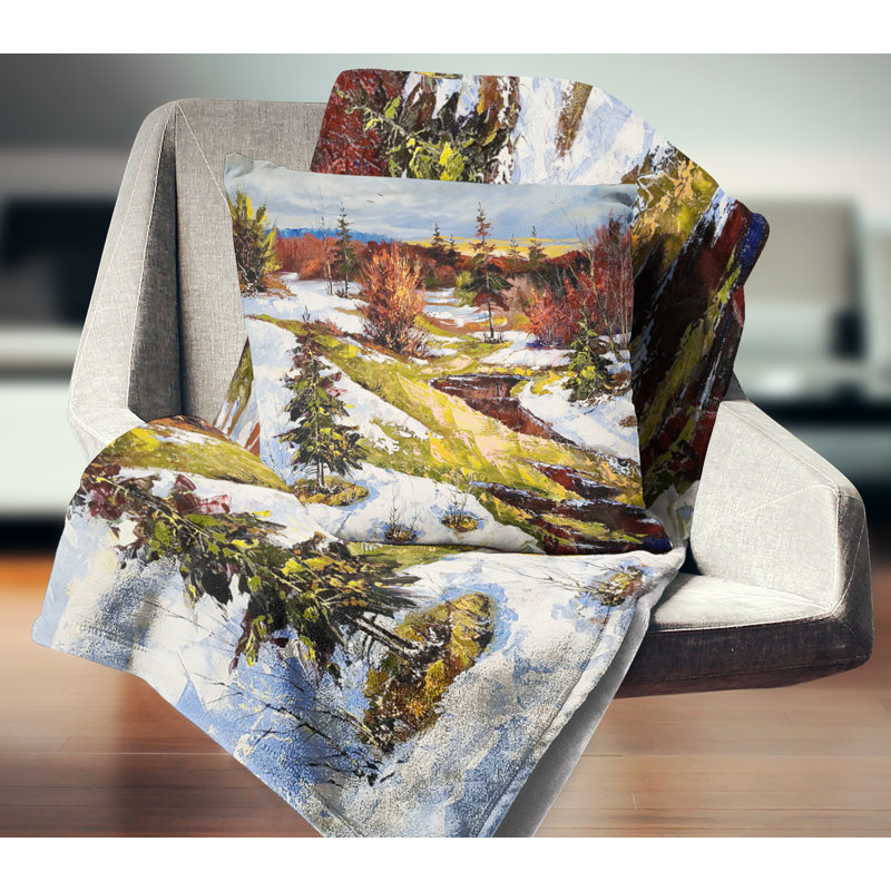 Landscape Throw Pillow, 18" x 18", Square