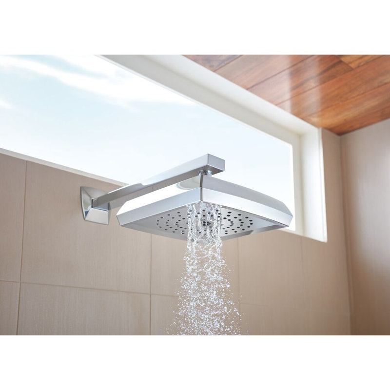 Essential Shower Series H2Okinetic® Square Multi-Function Shower Head - 1.75 GPM, Polished Chrome