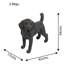 Odessa DOG Standing 34cm Blue Iron Effect-91925180