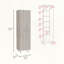 Armoire de nettoyage Nala avec cinq tablettes et rangement pour balais-407321913