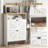 Multi-Functional Modern Minimalist Natural The Upper And Lower Folding Four-Layer MDF Shoe Cabinet