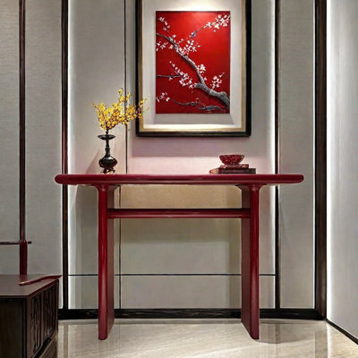 Burgundy Console Table