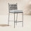 Lucier 44.02'' Wrought Iron Outdoor Bar Stool with Cushion