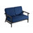 Shweta 2-Piece Conversation Set,Solid Teak Wood Loveseat And Coffee Table Set With Cushions-1313313718-1313313717