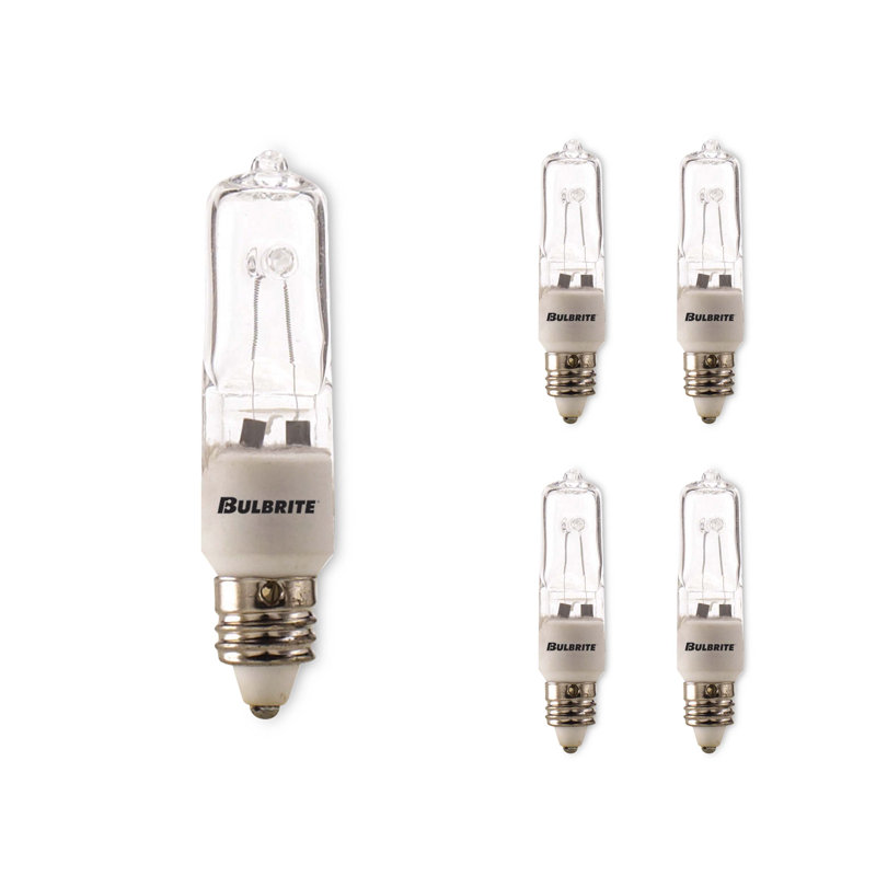 Ampoule halogène T4 à intensité variable, culot candélabre E11 2900K, 100 watts, 1600