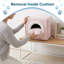 Maison pour chat PETMAKER - Lit d'intérieur avec coussin en mousse amovible - Grotte pour chat pour chiots, lapins, cochons d'Inde, hérissons et autres petits animaux-70893807