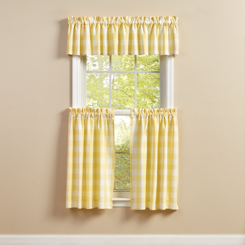  Red Buffalo Check Tiers 36 x 72, Jaune