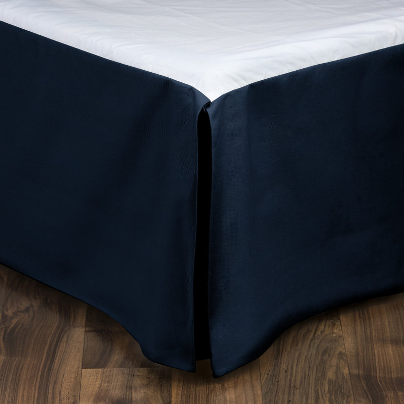 Jupe de lit 15 pouces, Bleu , Simple, 15"