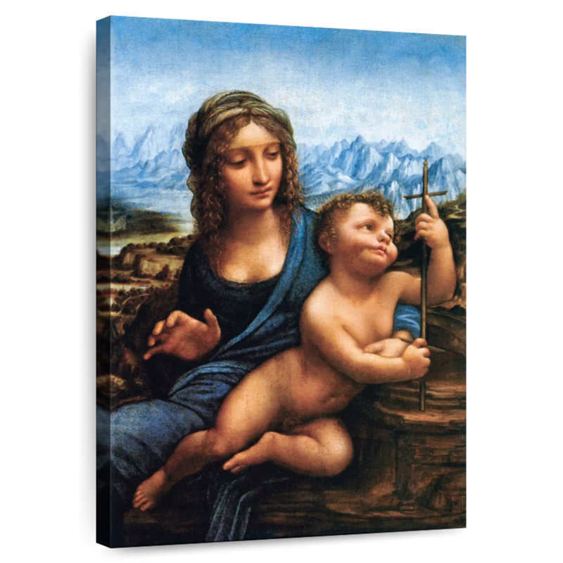 Adella The Madonna Of The Yarnwinder 1501, 12" H x 8" W