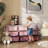 Qaba 3 Tier Kids Storage Unit, Toy Organizers and Storage with Drawer Chest for Kids Bedroom Nursery Kindergarten Living Room for Boys Girls Toddlers,-641718444-669801234