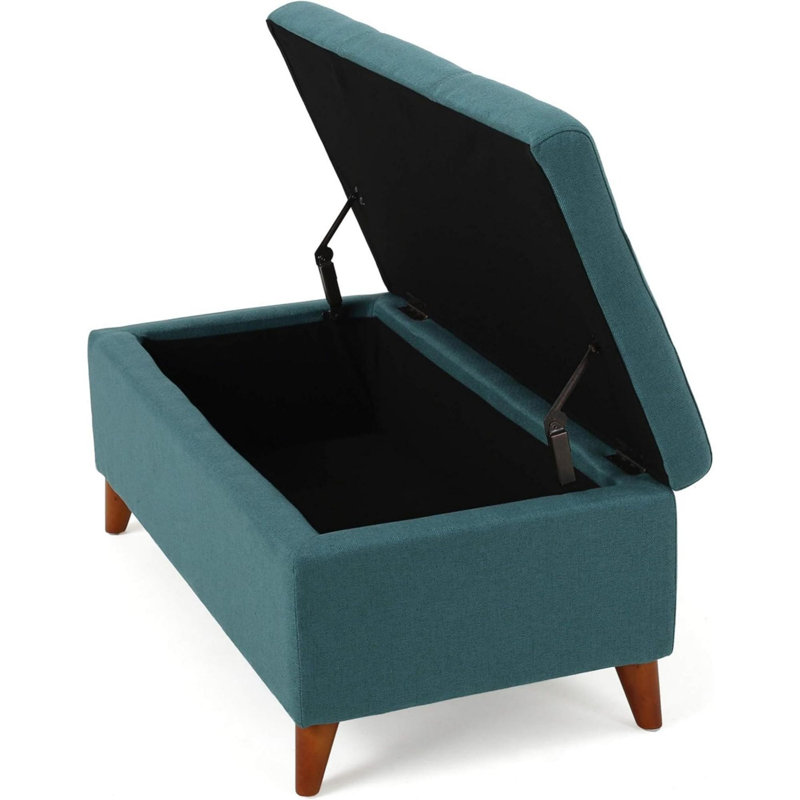 Flip Top Storage Bench, Teal
