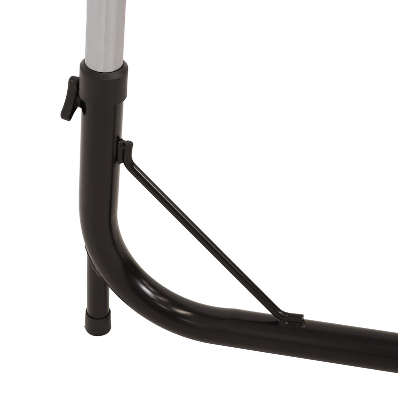 Adjustable Black Powder-Coated Steel Hammock Chair Stand