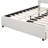 Space-saving Queen Upholstered Platform Bed, Linen Beige, Modern Style
