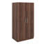 Armoire-penderie en bois avec tablettes de rangement