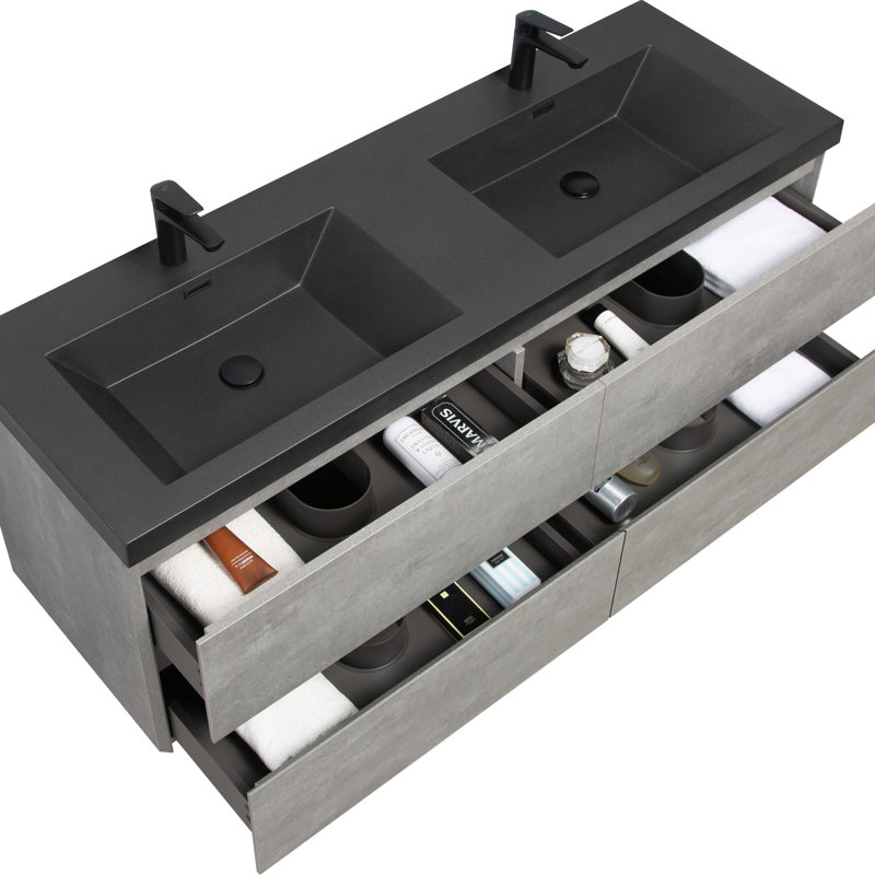 Vanity with Four Soft-Close Drawers