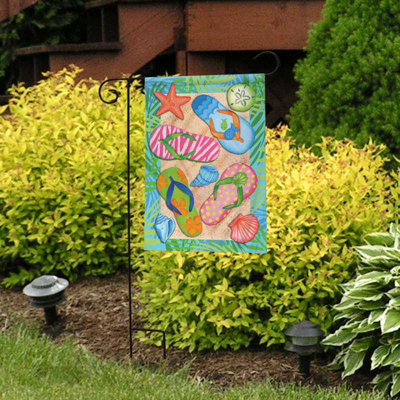 Drapeau de jardin tropical, Été multicolore