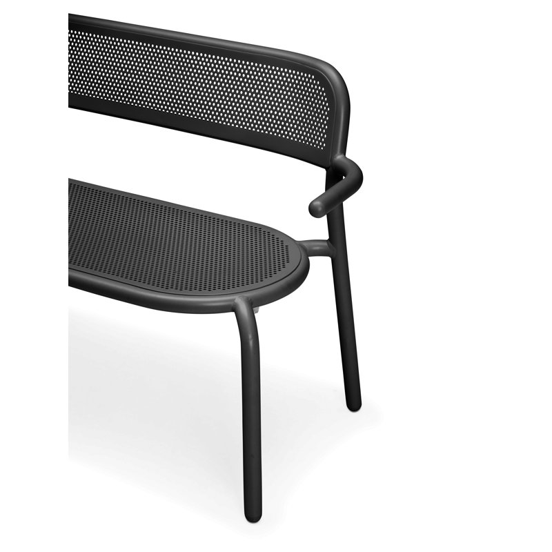 Toni Bankski Outdoor Bench, Anthracite