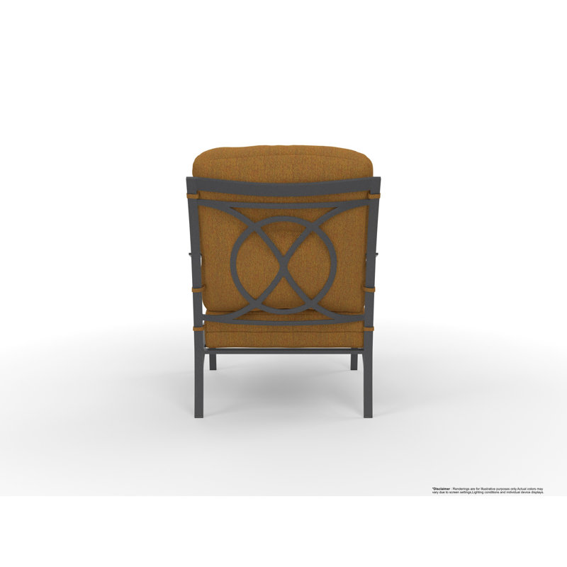 Pasadera Outdoor Lounge Chair, Trax Sequoia, Carbon Black