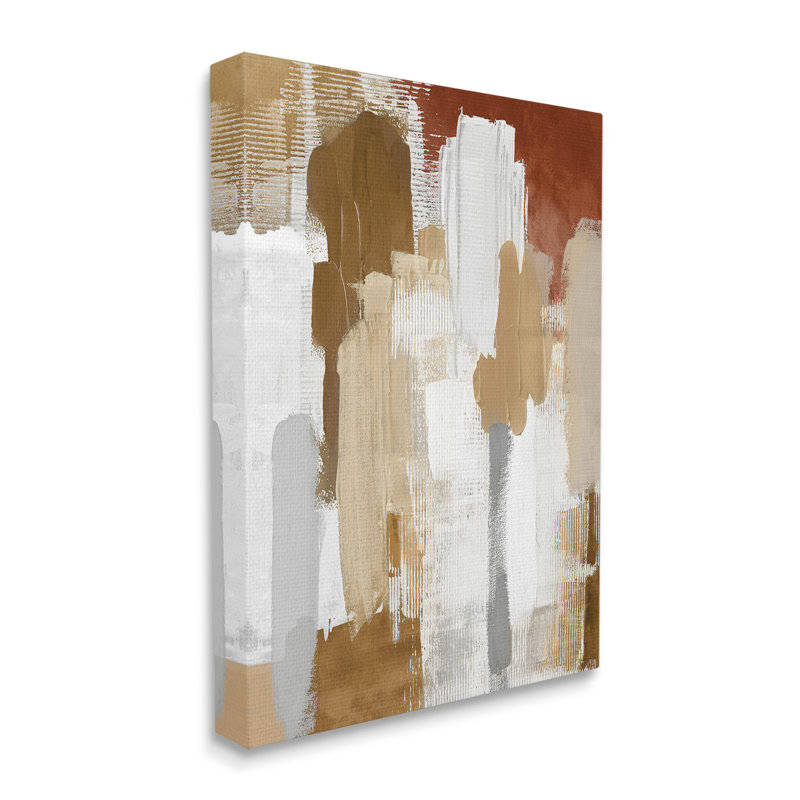 «Natural Hues Brush Strokes» par Amber Sterling, H 36 po x l 48 po