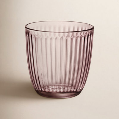 Ribbed Drinking Glass