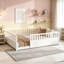 Lit au sol en bois avec barrière de haute sécurité Montessori, idéal pour la sécurité des enfants et un sommeil confortable-1198840998-1201307059