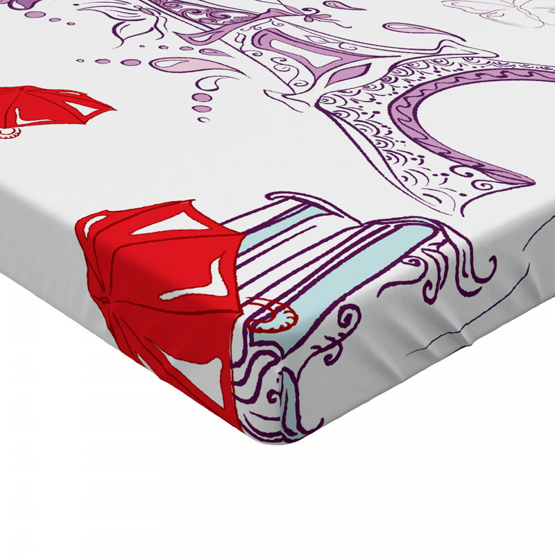 Microfiber Patterned Fitted Sheet, Twin XL Fitted Sheet