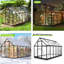 Serre de jardin en polycarbonate VIWAT avec protection UV et structure en aluminium-125818690