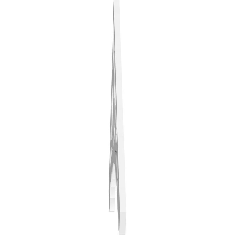 Pignon en PVC de qualité architecturale Genova, H 37,5 po x l 60 po x P 1 po, 14 / 12
