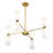 Kenyia 8-Light Chandelier in Natural Brass-125886829