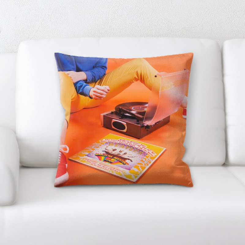 Microsuede Reversible Throw Pillow