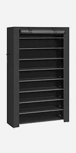 50 Pair Shoe Rack, Black