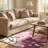 Joffre Artistic Floral Abstract Pink & Plum Washable Area Rug