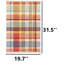 Tapis multicolore à carreaux